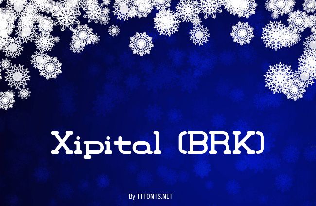 Xipital (BRK) example